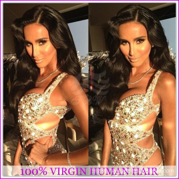 Wholesale Full Factory Supply 6A grade virgin brazilian hair lace front wig